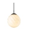 Halo Design - TWIST Pendel Ø25cm E27 Ball Opal - svart