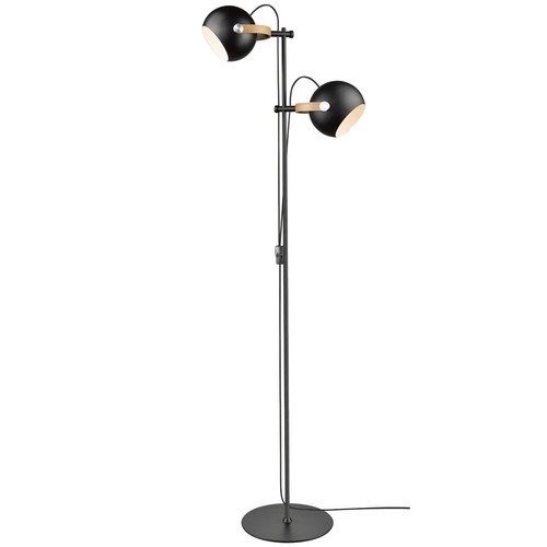 Halo Design - D.C gulvlampe 2L Ø18 E27, sort / eik