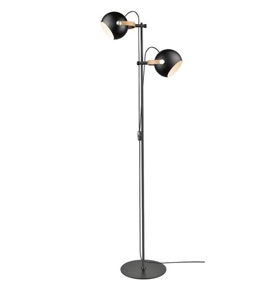 Halo Design - D.C gulvlampe 2L Ø18 E27, sort / eik