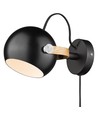 Halo Design - D.C Vegglampe Ø12 G9, sort / eik