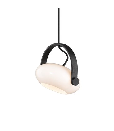 Outlet: Halo Design - D.C pendel Ø18 G9, Opal med eik-Sort