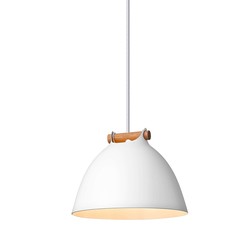 Outlet: Halo Design - ÅRHUS pendel Ø18cm G9, Hvit / Tre