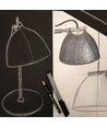 Halo Design - ÅRHUS bordlampe Ø18 G9, sort / Tre