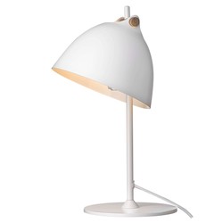 Tilbud på designlamper Halo Design - ÅRHUS bordlampe Ø18 G9, Hvit / Tre