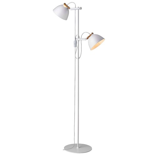 Halo Design - ÅRHUS gulvlampe 2L Ø18 G9, Hvit / Tre