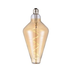 LED pærer Outlet: Halo Design - COLORS Cone 2W E27 D125 Amber, 3-trinns med minne