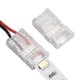 Slim LED stripe samler til løse ledninger - 10mm, enkeltfarget, IP20, 5V-24V