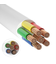 12-24V RGB+CCT kabel hvit rund - 6 x 0,5 mm², metervare, min. 5 meter
