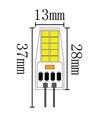 LEDlife SILI2.5 G4 LED pære - 2,5W, dimbar, 12V/24V AC/DC, G4