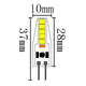 LEDlife SILI2 G4 LED pære - 2W, dimbar, 12V/24V AC/DC, G4