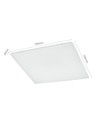 Spectrum 60x60 LED panel i ramme - 40W, innebygd i hvit ramme til direkte montering