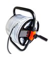 Arbeidslys 50m LED strip på trommel - 230V, IP67, 120 LED/m, 9W/m, 1320 lm/m