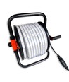 Arbeidslys 50m LED strip på trommel - 230V, IP67, 120 LED/m, 9W/m, 1320 lm/m