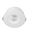 7W Ø10cm Lavprofil innfellingsspot dimbar RA93 - Hull: Ø8,3 cm, Mål: Ø10 cm, CCT