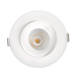 LED downlights LEDlife 7W Low profile innbyggingsspot - Hull: Ø8,3 cm, Mål: Ø10 cm, RA95, CCT, dimbar, 230V