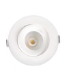 LEDlife 7W Low profile innbyggingsspot - Hull: Ø8,3 cm, Mål: Ø10 cm, RA95, CCT, dimbar, 230V