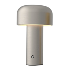 Bordlampe LEDlife Mushroom bordlampe - Sølv, oppladbar, touch dimbar, IP20