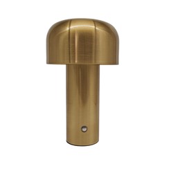 Bordlampe LEDlife Mushroom bordlampe - Gull, oppladbar, touch dimbar, IP20