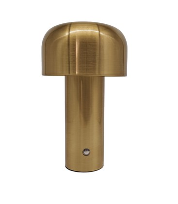 LEDlife Mushroom bordlampe - Gull, oppladbar, touch dimbar, IP20