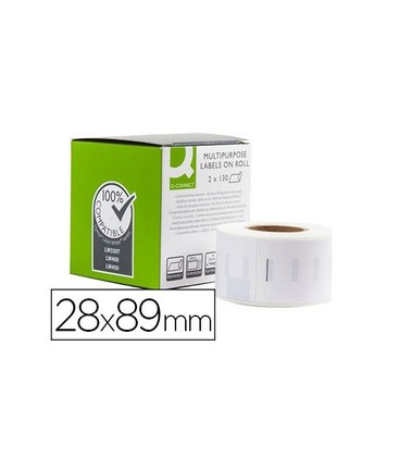 Outlet: Dymo 99010 adresseetiketter 89x28mm. 130 stk. Dymo S0722370 kompatibel (dymo99010k)