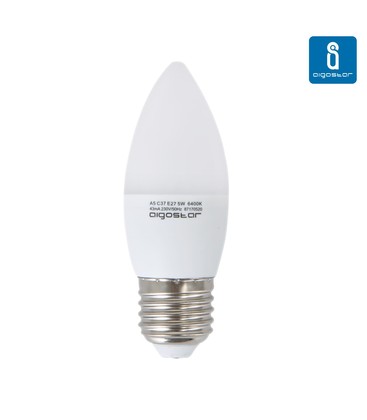 Outlet: Aigostar E27 - 5W LED -pære, A5 / C37, 400 Lumen