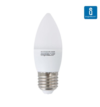 Outlet: Aigostar E27 - 5W LED -pære, A5 / C37, 400 Lumen