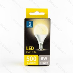 LED pærer Restsalg: Aigostar E14 - 6W LED -pære, G45, 500 Lumen, nøytral hvit