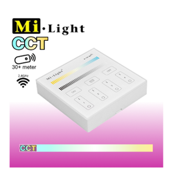  Outlet: Mi-Light CCT veggpanel, 230V - 4 soner