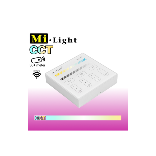 Outlet: Mi-Light CCT veggpanel, 230V - 4 soner