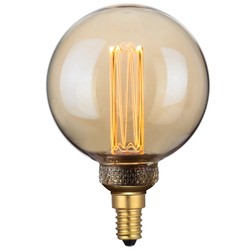 Lyskilder E14 LED Mini Globe Golden Dimbar , Colors