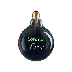 LED pærer Restsalg: E27 Colors Corona Free Pære, 4 Watt - Ø 12,5 cm, 3-trinns