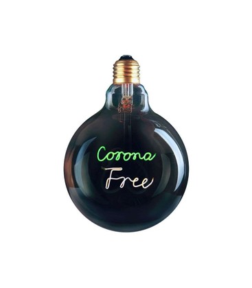 Outlet: E27 Colors Corona Free Pære, 4 Watt - Ø 12,5 cm, 3-trinns