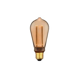 LED pærer Outlet: E27 Colors Dim Drop Amber, 5W