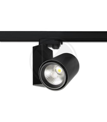 Outlet: 30W LED spotlight for 3-fase skinner, 24 grader, sort