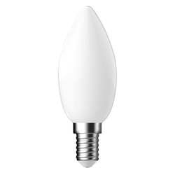 LED pærer Outlet: Nordlux Pære E14 Filament C35 5,4W 470LM 2700K dæmpbar, Hvid