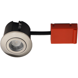 Outlet Outlet: Daxtor Easy 2-Change downlight - Børstet stål, rett-i-isolasjon