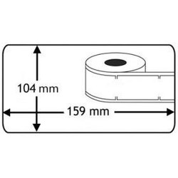  Outlet: Dymo S0904980 ekstra store shipping labels 104x159mm. 220 stk. kompatibel