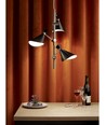 Taklampe CORNER, G9, Nielsen Light - Krom / sort