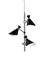 Taklampe CORNER, G9, Nielsen Light - Krom / sort