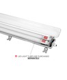 130cm Limea T8 LED-armatur, gjennomgangskoblet - Til 2x 120cm LED-rør, IP65 vanntett