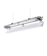 120cm Armatur + 2x LED-rør T8 - IP65, gjennomkoblet