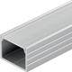 Aluprofil 18x13 for IP65 og IP68 LED-strip - Bred, 1m, inkl. matt deksel og klips, eloksert