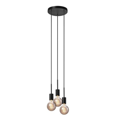 Outlet: Nordlux Paco 3-pendel, E27, Sort