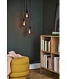 Outlet: Nordlux Paco 3-pendel, E27, Sort
