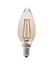 Ledlife 2W LED stearinlys pære - Karbon filamenter, røkt glass, dimbar, Ekstra varm, E14