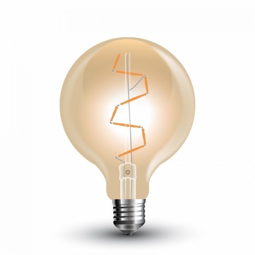 E27 4W LED globepære - Ø9,5 cm, Karbon-filament, ekstra varmhvit, 2200K