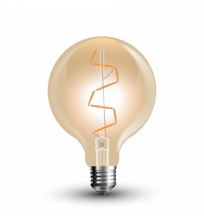 E27 4W LED globepære - Ø9,5 cm, Karbon-filament, ekstra varmhvit, 2200K