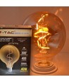 E27 4W LED globepære - Ø9,5 cm, Karbon-filament, ekstra varmhvit, 2200K