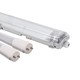 120cm Armatur + 2x LED-rør T8 - IP65, gjennomkoblet