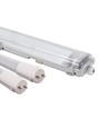 120cm armatur + 2 stk. 18,5W T8 LED-rør - IP65, gjennomkoblet